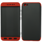 Пластикова накладка LikGus 360 градусів для Xiaomi Redmi Note 5A / Redmi Y1 Lite (Чорний /  Червоний