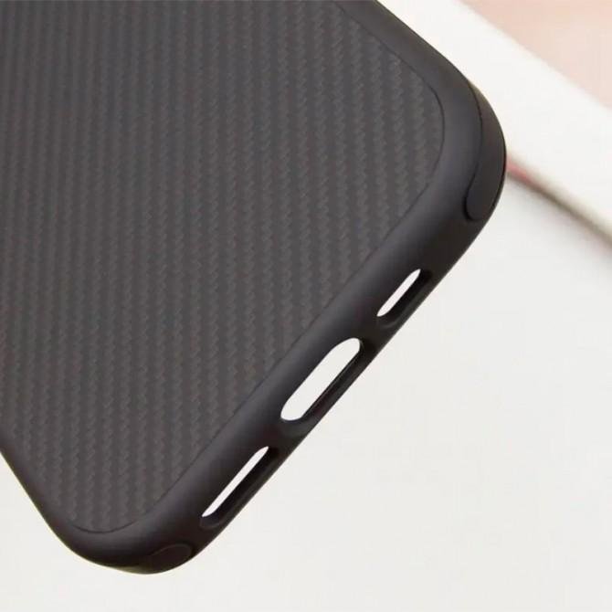 Чехол TPU+PC Carbon with MagSafe для Apple iPhone 12/12 Pro (6.1") Black-2