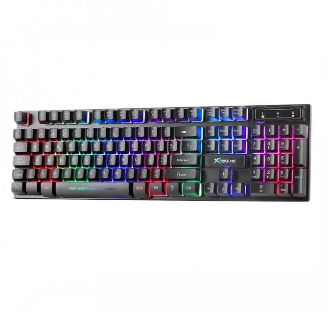 Клавіатура XTRIKE ME KB-280 USB Wired RGB Black-2
