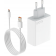 Мережевий зарядний пристрій XO L164 120W fast charger White + Type-C cable