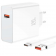 Мережевий зарядний пристрій XO L164 120W fast charger White + Type-C cable