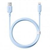 Кабель USB Baseus Silky Series Lightning 2.4A  (P1037770) Blue 1m