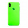 Оригінальний силіконовий чохол для iPhone X/Xs Неоново Зелений FULL