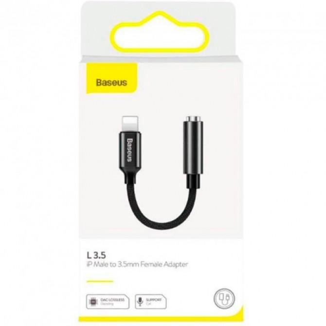 Адаптер Baseus Lightning Male to 3.5mm Female (CALL3-02) Black-1