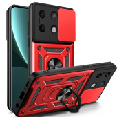 Чехол HONOR Hard Defence Series Xiaomi Redmi Note 13 4G Red (with Camshield and magnet)