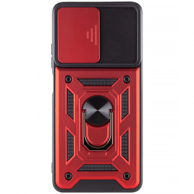 Чехол HONOR Hard Defence Series Xiaomi Redmi Note 13 4G Red (with Camshield and magnet)-1