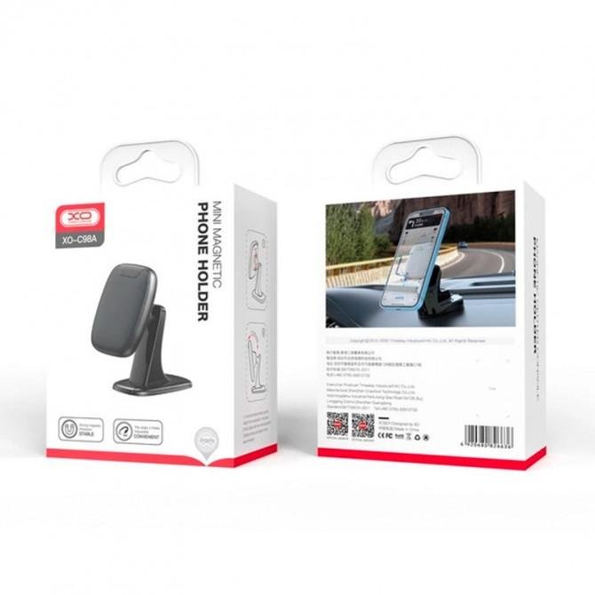 Автодержатель XO C98A Magnetic Black (на торпеду)-1