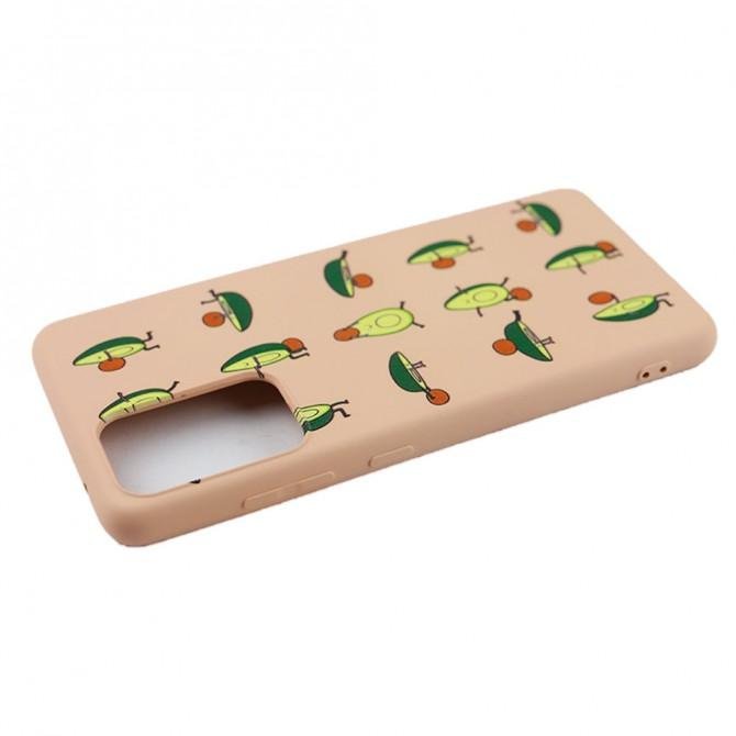 Чехол Funny Animals series для Samsung A525 Galaxy A52 Pink Sand Avocado-3