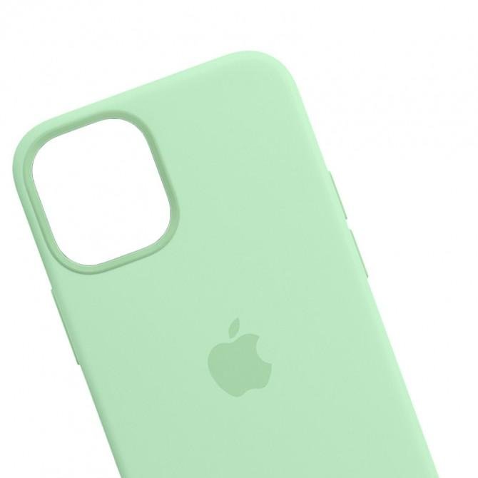 Оригинальный силиконовый чехол для iPhone 14 Plus Pistachio FULL-2