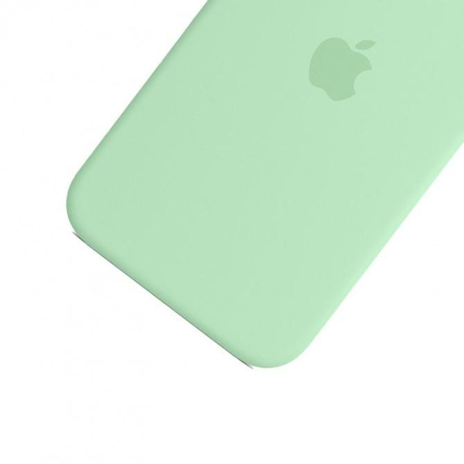 Оригинальный силиконовый чехол для iPhone 14 Plus Pistachio FULL-3