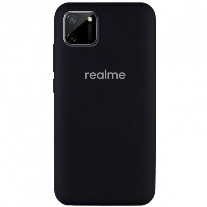 Оригинальный силиконовый чехол Realme C11 2021 Black