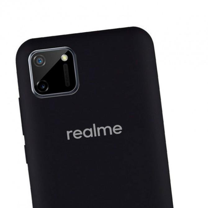 Оригинальный силиконовый чехол Realme C11 2021 Black-2