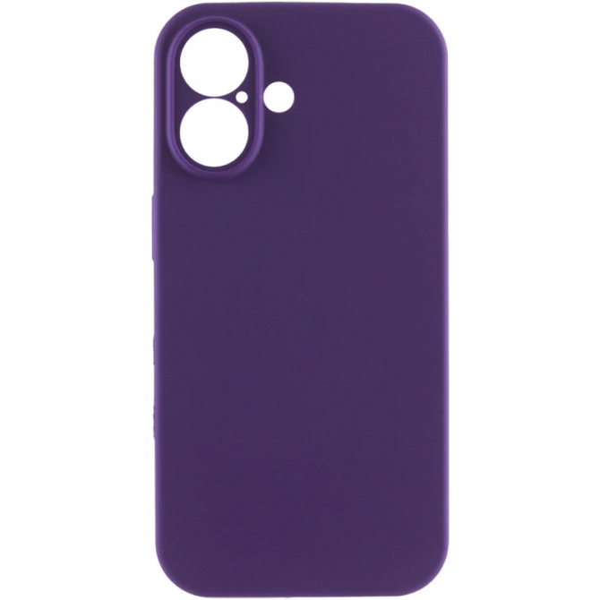 Cиликоновый чехол для iPhone 16 Plus Elderberry FULL