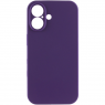 Cиликоновый чехол для iPhone 16 Plus Elderberry FULL