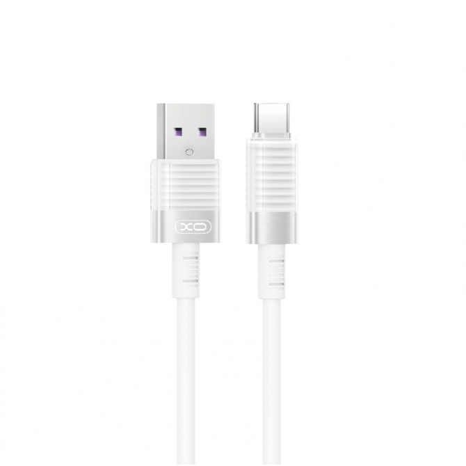 Кабель USB XO NB282 Brushed Silicone Type-C 6A/1m White