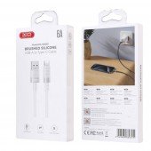 Кабель USB XO NB282 Brushed Silicone Type-C 6A/1m White Кабель USB XO NB282 Brushed Silicone Type-C 6A/1m White
