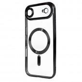 Силиконовый чехол SHINING with MagSafe для iPhone 17 Air Черный (матовый)