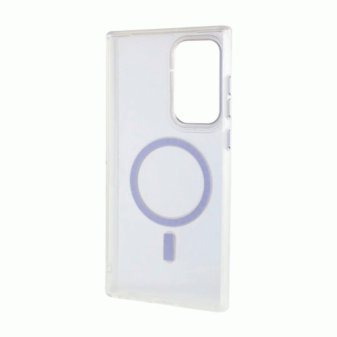 Чехол TPU+PC Lyon Frosted with MagSafe series Samsung Galaxy S22 Ultra White-1