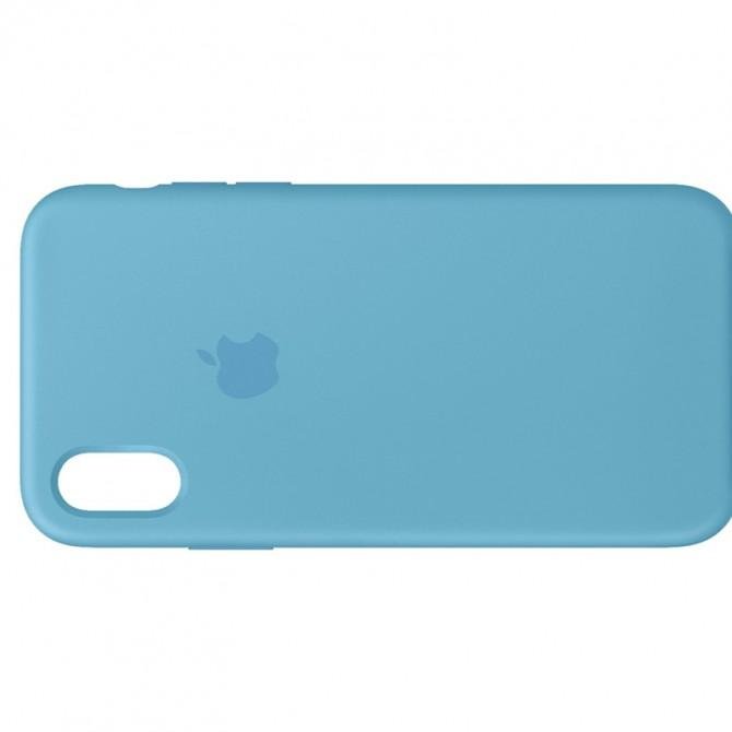 Оригинальный силиконовый чехол для iPhone Xr Шалфей FULL-2