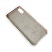 Оригинальный силиконовый чехол для iPhone X/Xs Пастельно Бежевый