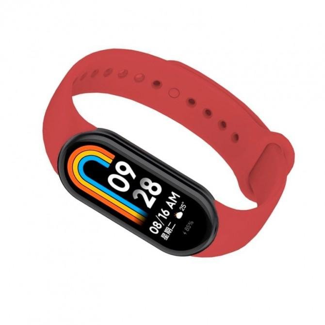 Ремінець для браслета Mi Band 8/9 (Silicon) Dark Red-1