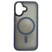 Чехол Matt Soft Frame Case для iPhone 17 Синий