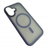 Чехол Matt Soft Frame Case для iPhone 17 Синий