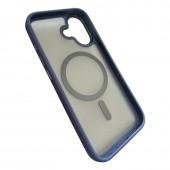 Чехол Matt Soft Frame Case для iPhone 17 Синий