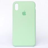 Оригинальный силиконовый чехол для iPhone X/Xs Пастельно Зеленый