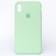 Оригинальный силиконовый чехол для iPhone X/Xs Пастельно Зеленый