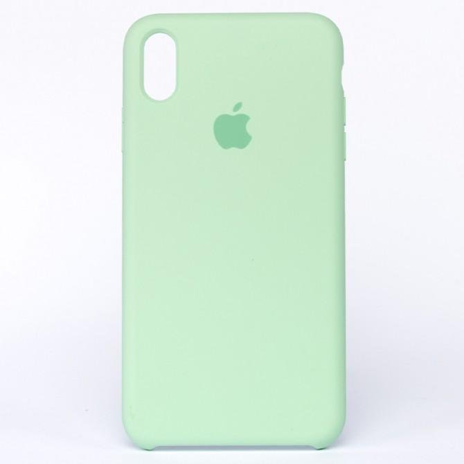 Оригинальный силиконовый чехол для iPhone X/Xs Пастельно Зеленый