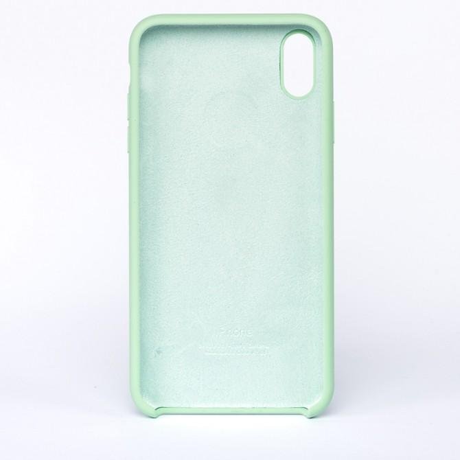 Оригинальный силиконовый чехол для iPhone X/Xs Пастельно Зеленый-1