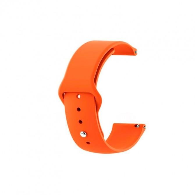 Ремешок универсальный силыконовый Semi-twill 20mm Грейпфрутовый