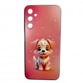 Силиконовая накладка OPrint black для Samsung Galaxy A35 Dog 1