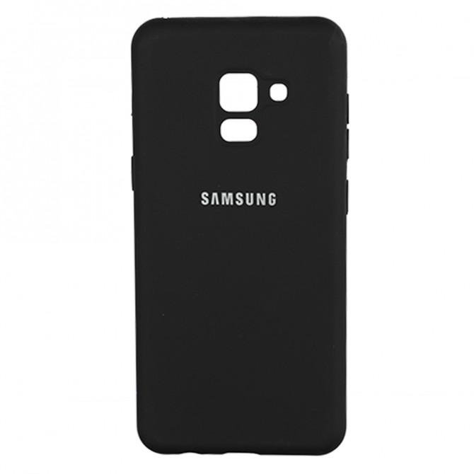 Чехол Soft Case для Samsung A8 2018 (A530) Чёрный FULL-1