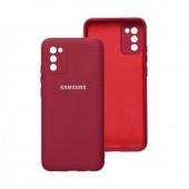 Чехол Original Soft Case Samsung A025 Galaxy A02s Вишневый FULL