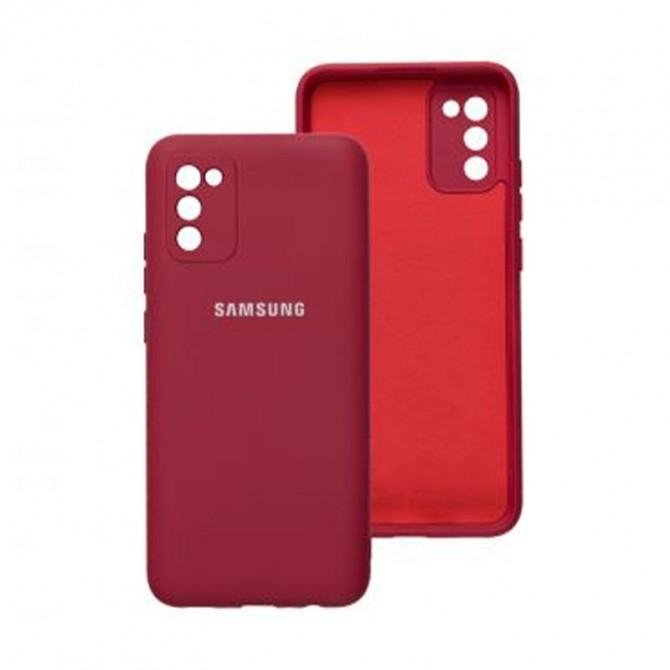Чехол Original Soft Case Samsung A025 Galaxy A02s Вишневый FULL