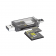 Считыватель карт WALKER WCD-72 microSD/SD (output USB2.0, Type-C) Tranbsperent