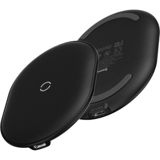 Беспроводное зарядное устройство Baseus Cobble Wireless Charger (WXYS-01) 15W Black-1