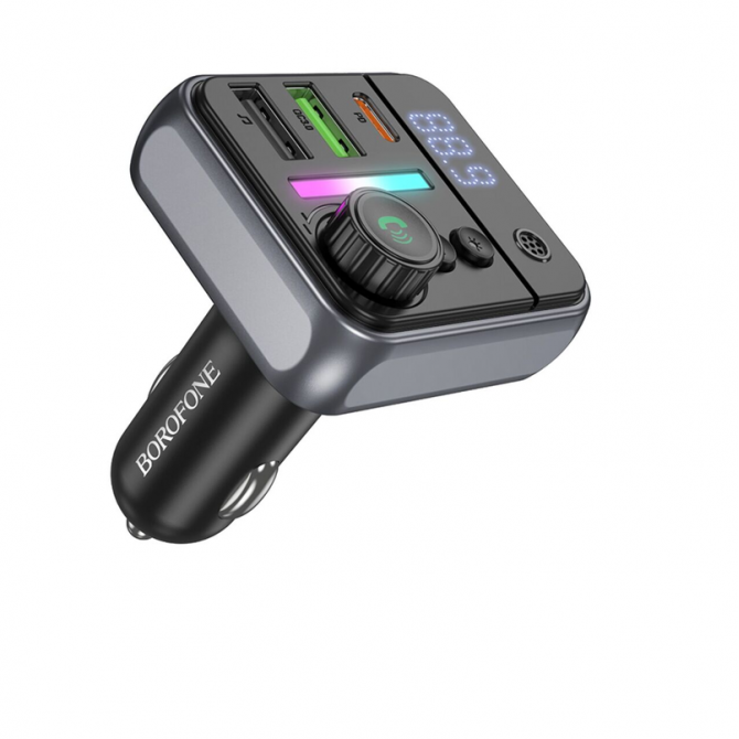 ФМ Модулятор Borofone BC50 Ascenso PD20W+QC3.0 Black-2