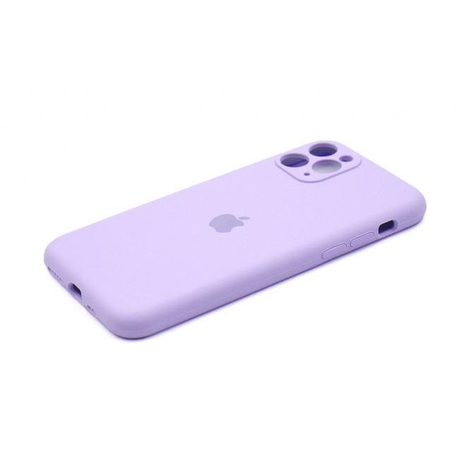 Оригінальний силіконовий чохол для iPhone 11 Pro Лавандовий FULL (with camera protection)-1
