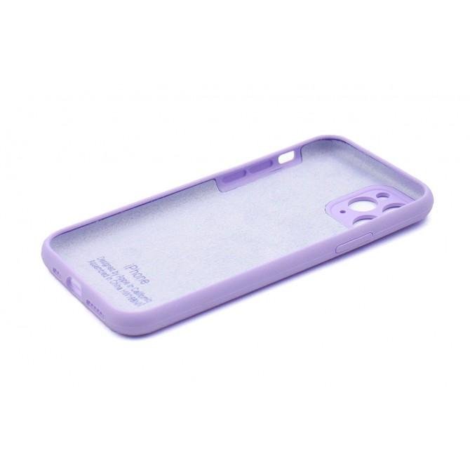 Оригінальний силіконовий чохол для iPhone 11 Pro Лавандовий FULL (with camera protection)-2