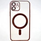 Чехол силиконовый MagSafe для Apple iPhone 12 Rose Gold