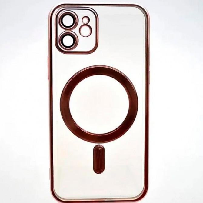 Чехол силиконовый MagSafe для Apple iPhone 12 Rose Gold
