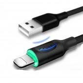 Кабель Rock Lightning Metal auto disconnect data cable Чорний (RCB0619)
