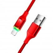 Кабель Rock Lightning Metal auto disconnect data cable Червоний (RCB0619)