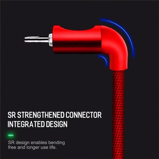 Кабель Rock Lightning Metal auto disconnect data cable Красный (RCB0619)-2