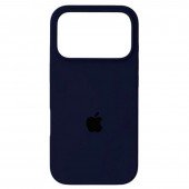 Силиконовый чехол для iPhone 17 Pro Max Dark Blue FULL Силиконовый чехол для iPhone 17 Pro Max Dark Blue FULL