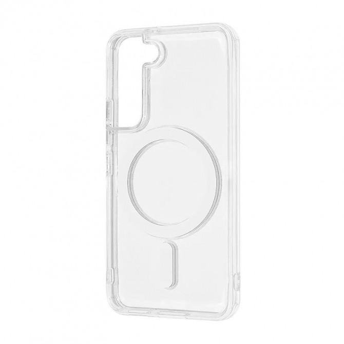 Чехол силиконовый MagSafe для Samsung Galaxy S21 Plus Прозрачный