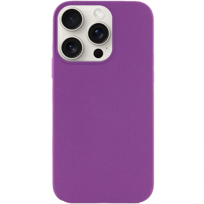 Силиконовый чехол для iPhone 15 Plus Grape FULL
